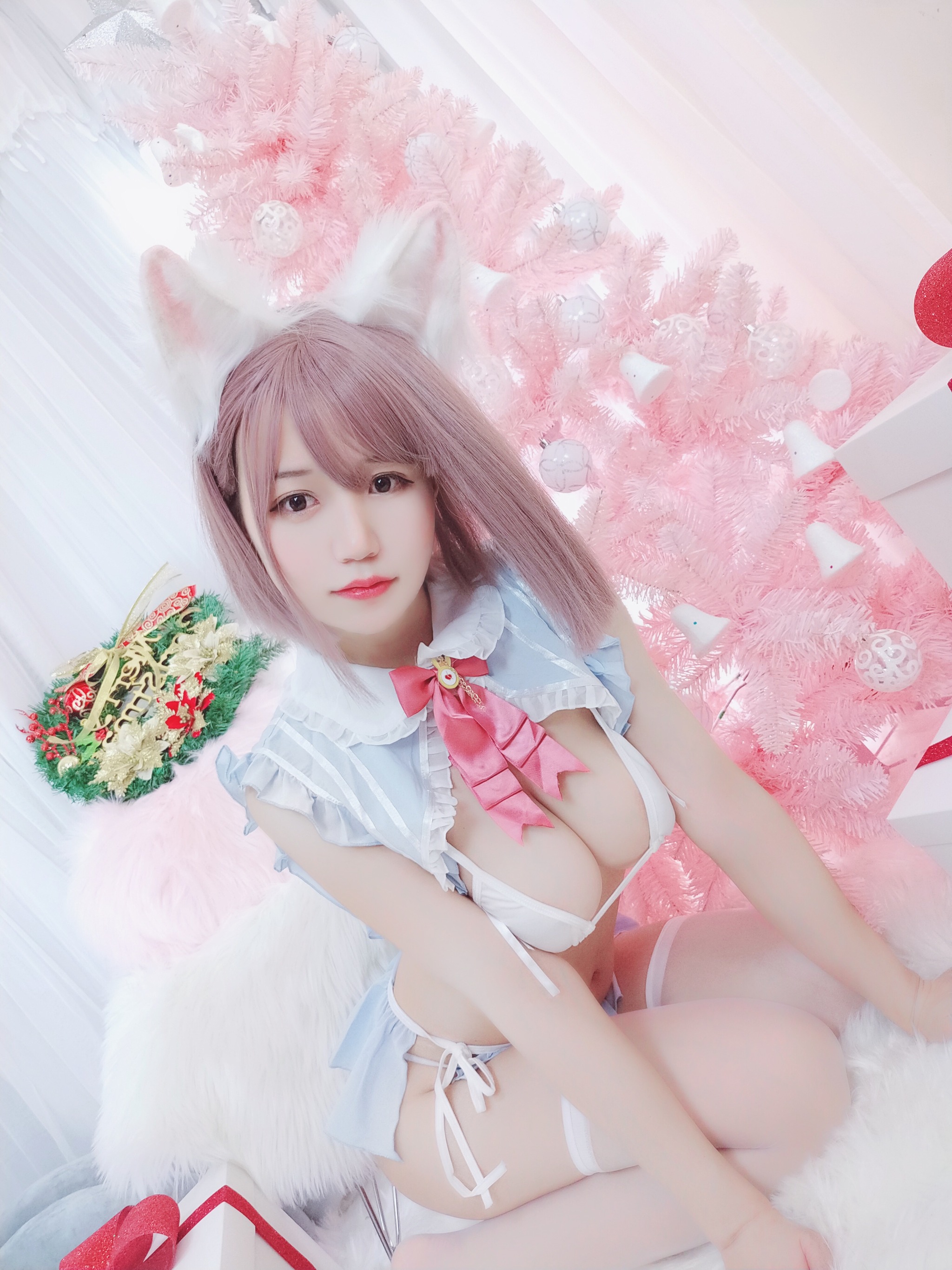 图片[1]-小仓千代w – NO.090 可可爱爱圣诞节 [24P]-XikXak